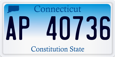 CT license plate AP40736