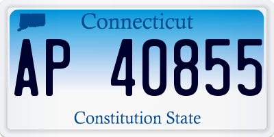 CT license plate AP40855