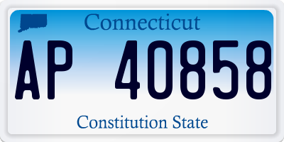 CT license plate AP40858