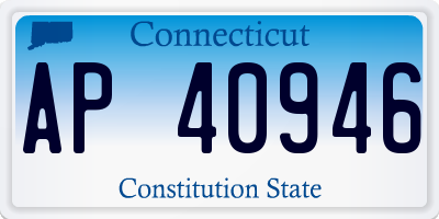 CT license plate AP40946