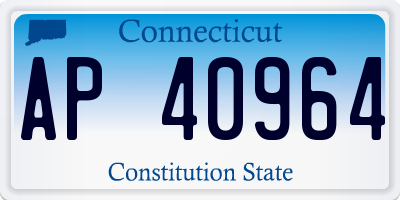 CT license plate AP40964