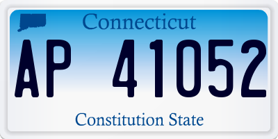 CT license plate AP41052