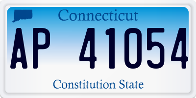 CT license plate AP41054