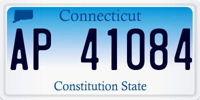 CT license plate AP41084
