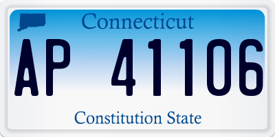 CT license plate AP41106