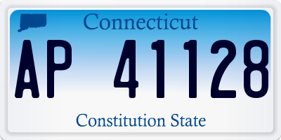 CT license plate AP41128