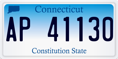 CT license plate AP41130