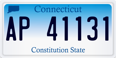 CT license plate AP41131