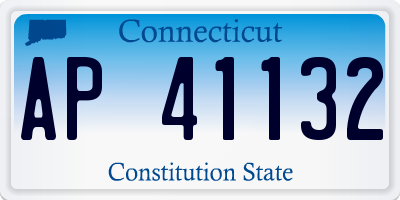 CT license plate AP41132