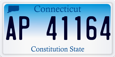 CT license plate AP41164