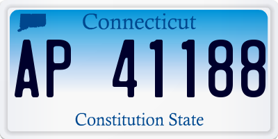 CT license plate AP41188