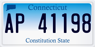 CT license plate AP41198
