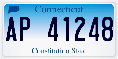 CT license plate AP41248