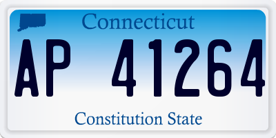CT license plate AP41264