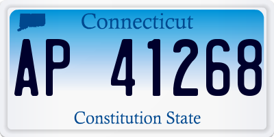 CT license plate AP41268