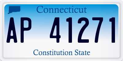 CT license plate AP41271