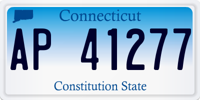 CT license plate AP41277