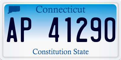 CT license plate AP41290