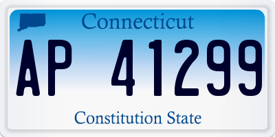 CT license plate AP41299