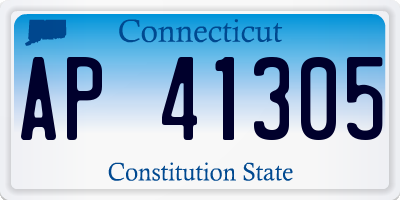 CT license plate AP41305