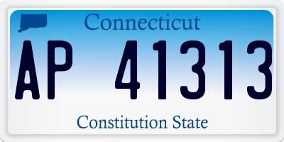 CT license plate AP41313