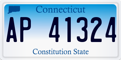 CT license plate AP41324