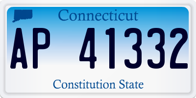 CT license plate AP41332