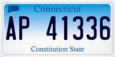 CT license plate AP41336