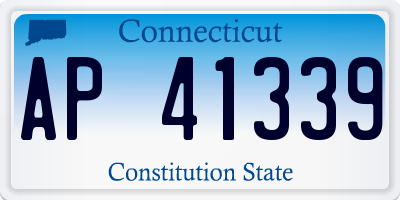 CT license plate AP41339