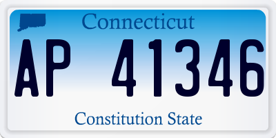 CT license plate AP41346