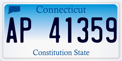 CT license plate AP41359