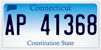 CT license plate AP41368