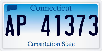CT license plate AP41373