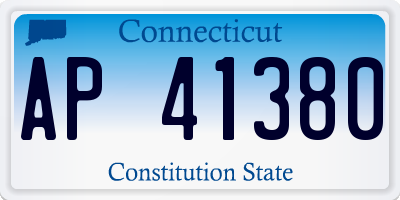 CT license plate AP41380