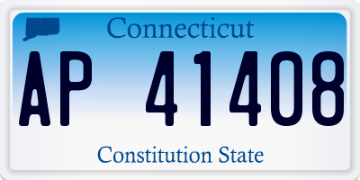 CT license plate AP41408