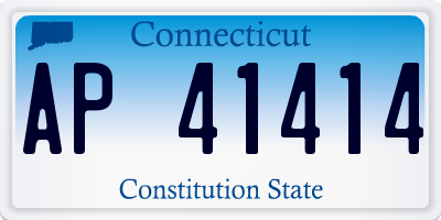 CT license plate AP41414