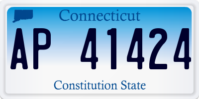 CT license plate AP41424