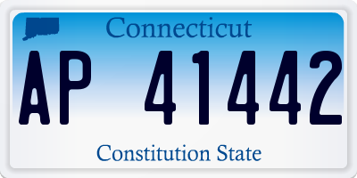 CT license plate AP41442