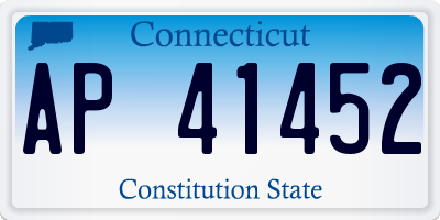 CT license plate AP41452