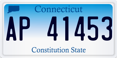 CT license plate AP41453
