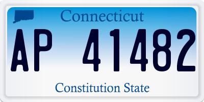 CT license plate AP41482