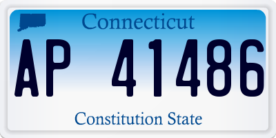 CT license plate AP41486