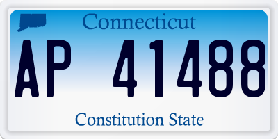 CT license plate AP41488