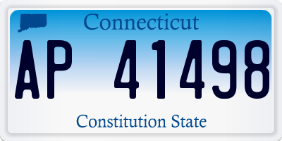 CT license plate AP41498