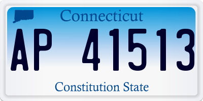 CT license plate AP41513