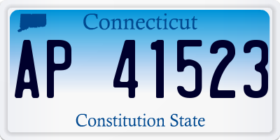 CT license plate AP41523