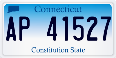 CT license plate AP41527