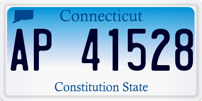 CT license plate AP41528