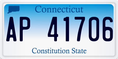 CT license plate AP41706
