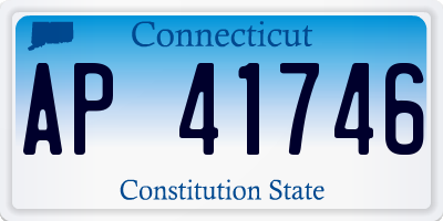 CT license plate AP41746